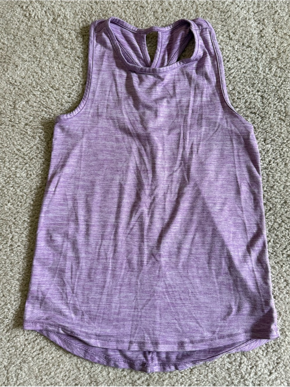 all in motion Purple Heather Racerback Tank Top